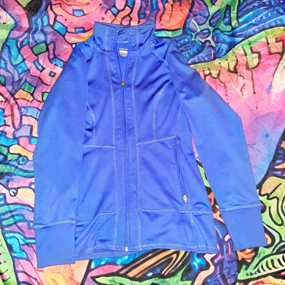 Hind Running Jacket; Size Small, Fits a Medium. Purple, Spandex Material